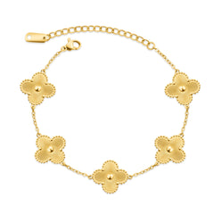Gold Clover Armband