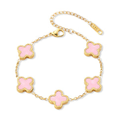 Rosa Clover Armband