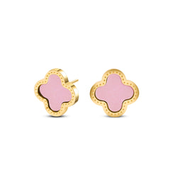 Rosa Clover Ohrstecker