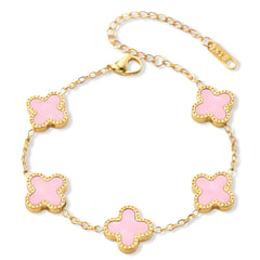 Rosa Clover Armband