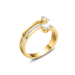 Daily Charming Zirconia Diamant Ring Gold