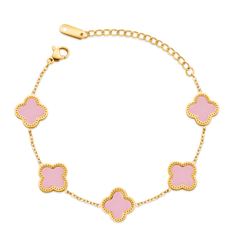 Rosa Clover Armband