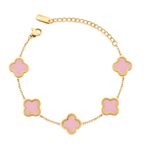 Rosa Clover Armband