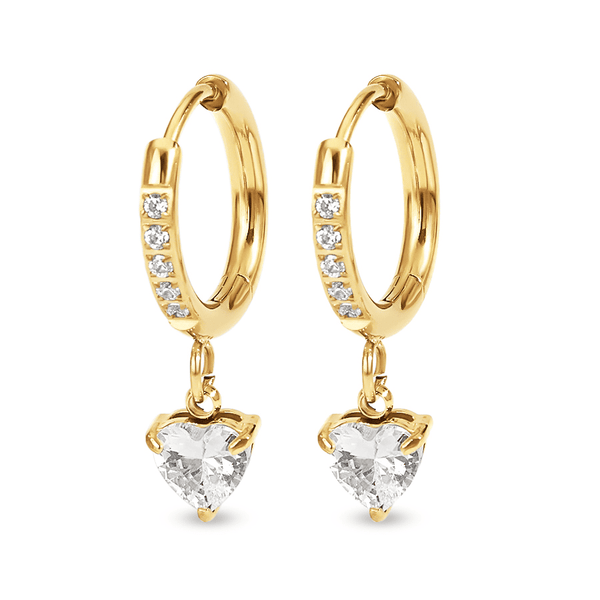Diamond Herz Ohrringe