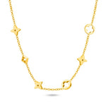 Signature Clover Kette aus wasserfestem 316L Edelstahl und einer echten 18k Goldbeschichtung