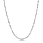 Diamond Tennis Kette 3mm in Silber