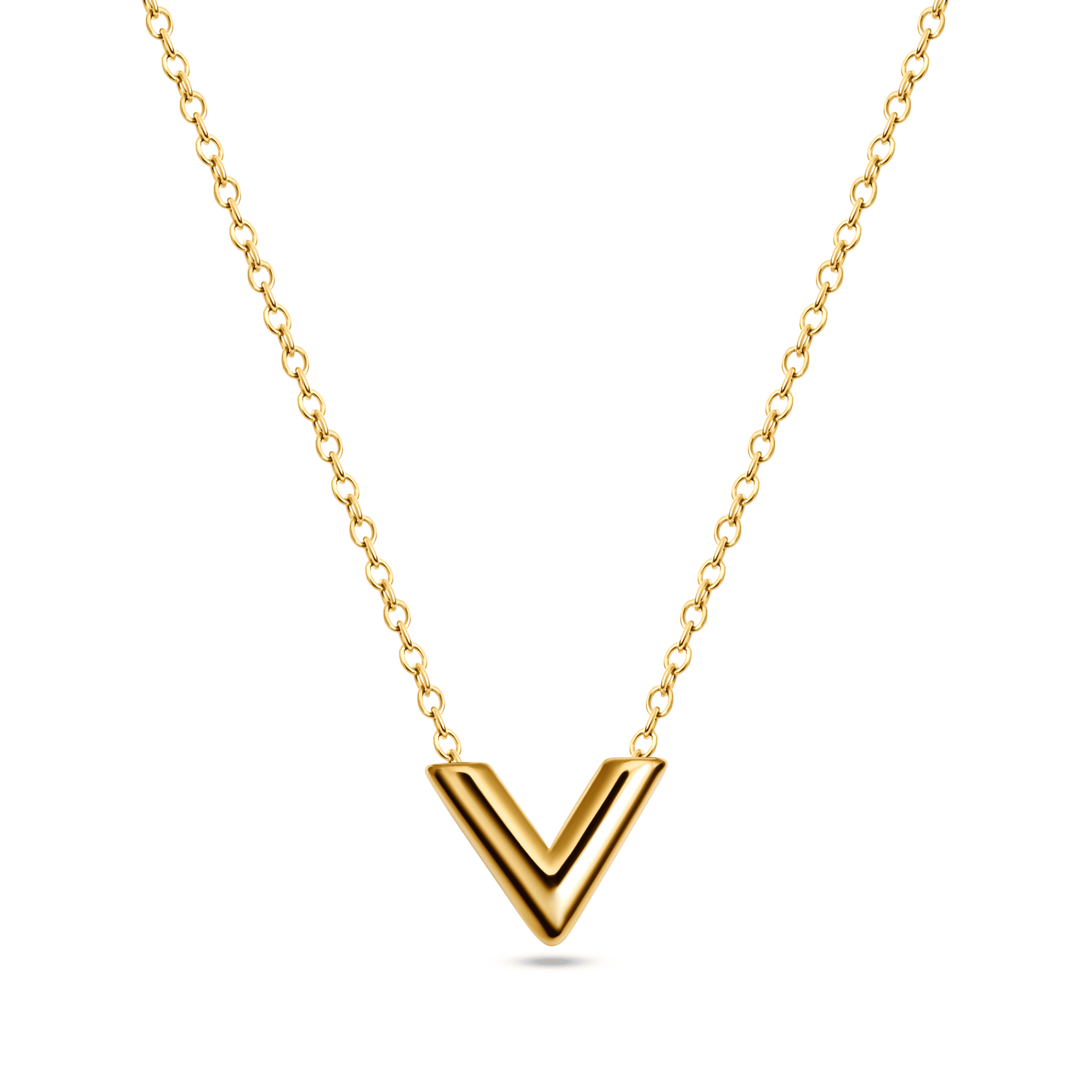 Valeria V Design Kette in Gold
